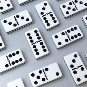 Fábrica de Dados de Resina, Venta al por Mayor, Caja Personalizada, Dominós Rojos con Puntos Blancos, Juego de Dominó Doble 6 - Product Image 3
