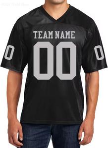 Camiseta de Fútbol Americano Personalizada para Hombre, Cuello en V, Transpirable, Impresión por Transferencia de Calor, Poliéster, Uniforme Unisex para Adultos - Product Image 4