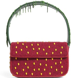 Tomato Pattern <b>Seed</b> Beaded <b>Storage</b> Bag Women Shoulder Bag Beaded Handbag Fashion Purse Evening Tote Designer Crossbody Gift Bag - Product Image 5