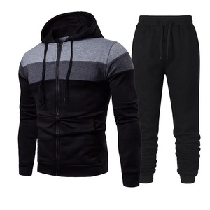 Haute qualité Slim Fit hommes Jogging costumes nouveautés broderie personnalisée Streetwear formation ensemble taille XL imprimé à capuche chemise - Product Image 4