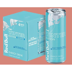 Boisson énergisante édition hiver Iced Vanilla Berry Red Bull avec toutes les saveurs différentes 250ml au prix usine - Product Image 3
