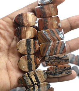 Lot de pierres précieuses en opale dendritique miel naturelle, cabochons lâches, Welo, paire de pierres de taille standard pour la fabrication de bijoux - Product Image 1