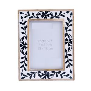 Luxury Handmade <b>Wooden</b> Picture Frame Resin & Metal Decorative Photo Frame for Home Use - Product Image 1