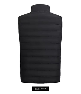 Chaleco Acolchado Impermeable con Cierre, Unisex, Personalizable (OEM), para Invierno, Tallas Grandes, sin Mangas, con Bolsillos, Venta al Por Mayor - Product Image 2