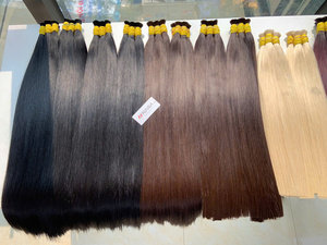 Prix usine 100g en vrac russe extensions de cheveux crus 55 cm teint vietnamien cheveux humains crus dans toutes les couleurs - Product Image 5