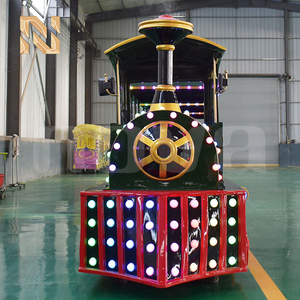 <span class=keywords><strong>Tren</strong></span> Eléctrico Sin Rieles Personalizado Nova Rides de 28 Asientos, <span class=keywords><strong>Tren</strong></span> Sin Rieles Antiguo a Batería, Atracción de Diversión, <span class=keywords><strong>Tren</strong></span> <span class=keywords><strong>Polar</strong></span> Express - Product Image 1