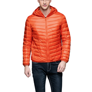 Custom logo Premium Jackets Winter Shinny Custom Design Hooded Men's Outerwear <b>Feather</b> Puff <b>Down</b> Bubble Coat Mens Puffer Jacket - Product Image 4