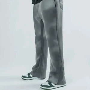 Pantalones Jogger Rectos para Hombre, Lavado Ácido, Lona de Peso Medio, Cintura Media, Transpirables, de Secado Rápido, Casuales - Product Image 5