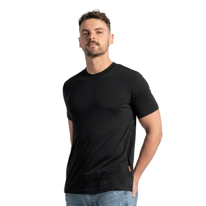 Comfortable Regular Fit Lightweight Woven <b>Wool</b> Men's T-<b>Shirts</b> Blank Letter Anti-Wrinkle Breathable Silk Screen Printed Short - Product Image 3