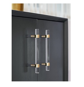 Resin Acrylic Brass Furniture <b>Pulls</b> Handles Long Handle for Bathroom Kitchen <b>Drawer</b> Cabinet Wardrobe Door Handle Best Selling - Product Image 5