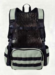 Bolso Bandolera Multifuncional de Nailon, Ajustable, para Actividades al Aire Libre, Chaleco Táctico de Caza, Verde Claro - Product Image 3