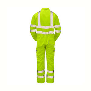 Custom Made High Visibility <b>Waterproof</b> Safety <b>Work</b> Coveralls Uniforms Polyester/Nylon Anti-Bacterial Quick Dry Breathable High - Product Image 2