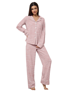 Ensemble pyjama floral pour femmes, vêtements de nuit imprimés, haut à manches longues, pantalon assorti, tenue de détente douce pour la maison, combinaison de nuit confortable - Product Image 1