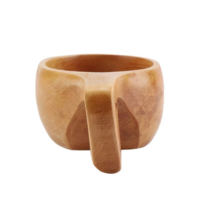 Tasse en bois créative faite à la main avec poignée, pour bière, eau, thé et café, à petit prix - Product Image 2