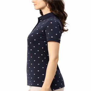 Chemise imprimée pour femme, manches courtes, décontractée, tricotée, 100% coton, séchage rapide, écologique, respirante, vêtement tendance - Product Image 3