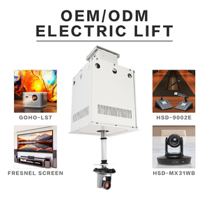 Elevador de Proyector Motorizado para Techo con Control Wi-Fi, Dibujo <span class=keywords><strong>CAD</strong></span> Gratuito, Posicionamiento de Alta Precisión, Retorno Automático y Protección Contra Fallos de Energía - Product Image 1