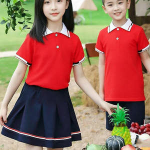 ชุดกีฬาเด็กผู้หญิงและเด็กผู้ชายสำหรับฤดูร้อน ออกแบบตามสั่งขายส่ง ชุดนักเรียนอนุบาล ชุดนักเรียนเด็ก ชุดเสื้อผ้าเด็ก - Product Image 5