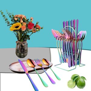 ชุดช้อนส้อมสแตนเลสสตีลรักษ์โลกยั่งยืนจาก Host Choice สำหรับงานเฉลิมฉลองและมื้ออาหารประจำวัน - จำหน่ายราคาส่ง - Product Image 3