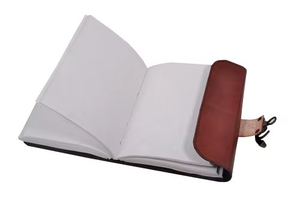 Agenda de Cuero Antiguo A3 con Logotipo Personalizable, Organizador Hecho a Mano con Hilo Cosido, Regalo Personal o Empresarial, Encuadernación Espiral - Product Image 5