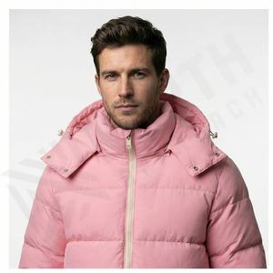 Oem Odm Design personnalisé Manteau léger rembourré brillant à bulles pour hommes Streetwear Veste épaisse chaude à bulles en duvet de canard - Product Image 2