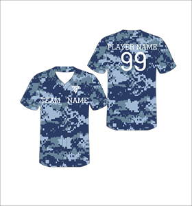 เสื้อเบสบอลลายพรางแบบซับลิเมชั่นสั่งทำพิเศษ ชื่อทีม หมายเลขผู้เล่น แห้งเร็ว โพลีเอสเตอร์ แขนสั้น เสื้อผ้าผู้ใหญ่แบบยูนิเซ็กส์ - Product Image 3