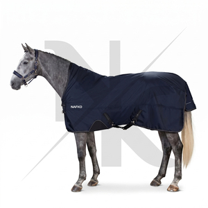 Équipement d'équitation durable, couverture légère pour chevaux, imperméable, respirante, couverture de protection contre la pluie pour l'extérieur - Product Image 6