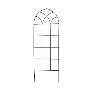 Panneau de treillis en fer noir élégant pour l'aménagement paysager extérieur, balcon et support de plantes pour terrasse - Product Image 2