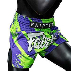Pantalones Cortos de Boxeo Muay Thai Fairtex al Por Mayor, Precio de Mayoreo, Mejor Calidad, Tela Oxford Informal, Multicolores, Transpirables y Elásticos AI-MTS-14 - Product Image 4