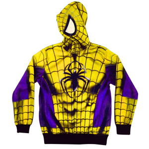 2026 Wholesale Spider Zipper Hoodie All Over Print Sublimation Hoodies <b>Jumper</b> Oversize Unisex Zip Up Hoodie OEM Low MOQ - Product Image 6