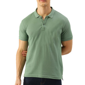 Polo classique pour homme en coton tricoté 100 %, infroissable, design personnalisé, confortable, doux, respirant, manches courtes, col classique - Product Image 1