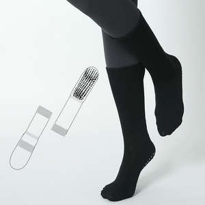 Calcetines de Yoga Antideslizantes Profesionales para Mujer, Calcetines de Fitness de Media Pantorrilla para Verano, Deportes de Interior, Pilates - Product Image 5