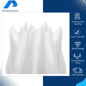 Papiers de soie blancs sans acide, texture douce, qualité export, 17-40 GSM, pour emballage et impression, provenant d'un fournisseur d'origine indienne. - Product Image 5