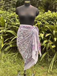 Sarongs en voile de coton 100% imprimé à la main en gros, Sarongs de plage imprimés de Bali pour femmes, Paréos d'Indonésie - Product Image 5