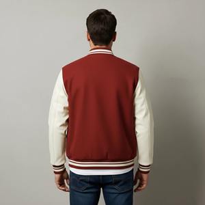 Nouvelle arrivée 2026 – Blouson universitaire d'hiver pour homme en toile imperméable avec broderies personnalisées en chenille 100 % laine et lettres brodées - Product Image 3