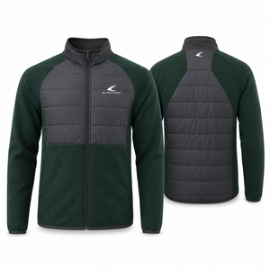 High Quality Men's Winter Hooded Hybrid Puffer <b>Jacket</b> <b>Light</b> Thicken Zipper Closure OEM Quilted <b>Waterproof</b> 10,000mm - Product Image 3
