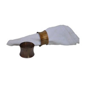 Porte-serviettes de qualité supérieure en cuivre avec finition antique, design élégant, forme arrondie et support en métal laiton. - Product Image 6