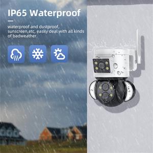 กล้องวงจรปิด IP แบบ PTZ ความละเอียด 4MP รุ่นใหม่ล่าสุด ขายส่ง พร้อมเซ็นเซอร์คู่ กันน้ำ สำหรับภายนอกอาคาร พร้อมระบบ WIFI ตรวจสอบการจราจรบนถนนและไฟถนน - Product Image 6