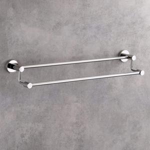Chrome Color Bathroom with Multipurpose <b>Hooks</b> Wall Mounted Hanger Bar <b>Shelf</b> Accessories for Bathroom Fine Quality Available - Product Image 6
