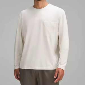 เสื้อยืดแขนยาวสีดำคุณภาพสูงสั่งทำพิเศษ ผ้าฝ้าย 100% สองชั้น พิมพ์ลายฮิปฮอป สำหรับผู้ชาย - Product Image 4