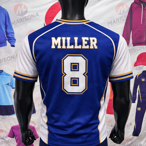 Fabricant OEM de maillots de baseball pour clubs, coupe courte, séchage rapide, respirant, tissu 100% polyester, sublimation personnalisée, grandes tailles - Product Image 4