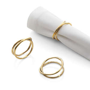 Anillo de Servilleta Moderno de Latón Redondo de 5 cm, Accesorio Duradero para Decoración de Mesa de Boda - Product Image 2