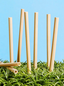 Custom Logo <b>Bamboo</b> <b>Straws</b> 100% Natural <b>Bamboo</b> Disposable Biodegradable BPA Free for Restaurant Party Bar Use - Product Image 6
