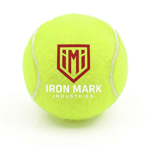 Balle de tennis en feutre jaune durable pour l'entraînement et le divertissement - Product Image 1