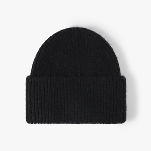 Gorro de Punto Clásico Unisex con Borde Plegable, Gorro de Invierno con Puño Acanalado, Gorro de Punto Cálido, Gorro de Punto Sólido con Borde Plegado OEM/ODM - Product Image 2