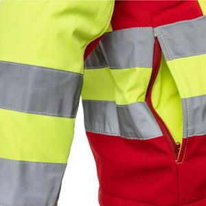 Mens High Visibility Reflective Work Jacket Durable Protective Outerwear For Construction Maintenance And Logistics Tasks - Product Image 5