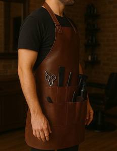 Delantal de Mixología de Cuero Genuino a Prueba de Olores para Bartenders Profesionales - Elegante Ropa de Trabajo para Bar con Portaherramientas de Latón - Product Image 2