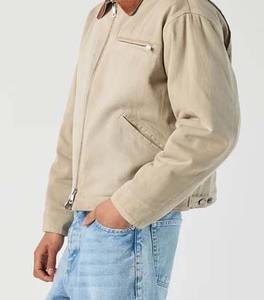 Chaqueta de Trabajo Vintage para Hombre, Personalizada con Logotipo Bordado, de Lona Transpirable y Resistente, al por Mayor - Product Image 3