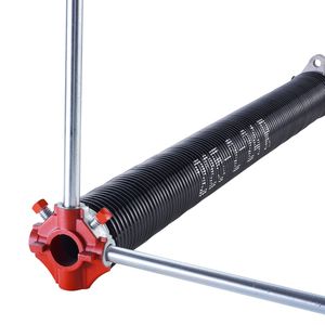 Coppia di Molle a Torsione per Porte da Garage, Rivestite in Nero, 0,225 X 2 X 24 Pollici, 16000 Cicli, Elettroforesi, Ricambio per Garage Esistenti - Product Image 1