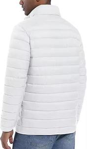 Veste matelassée en coton couleur unie avec logo personnalisé OEM, haute qualité, best-seller, chaude, à capuche, col montant, patchwork pour l'hiver - Product Image 3