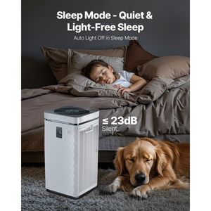 Purificateur d'air intelligent avec filtre HEPA H13, vitesse de purification de 3139 pi³/h, contrôle de la vitesse, verrouillage enfant, purificateur d'air efficace - Product Image 6